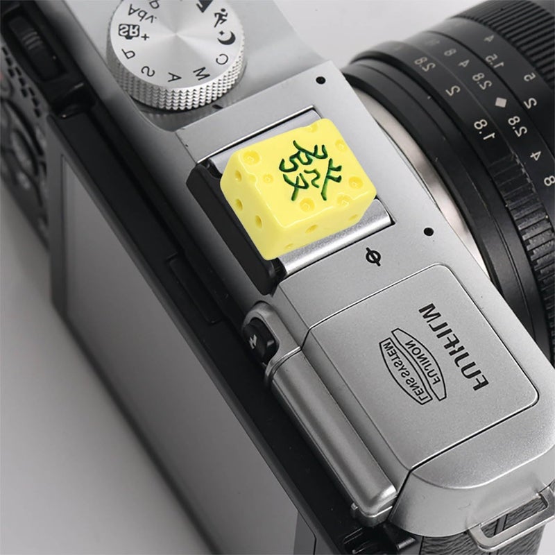 MENGSOOD Camera Hot Shoe Cover, Cute Hot Shoe Cap, Hot Shoe Protector Compatible with Sony Fujifilm Fuji Canon Nikon Pentax Leical Panasonic (2pcs Mahjong) - Image 4